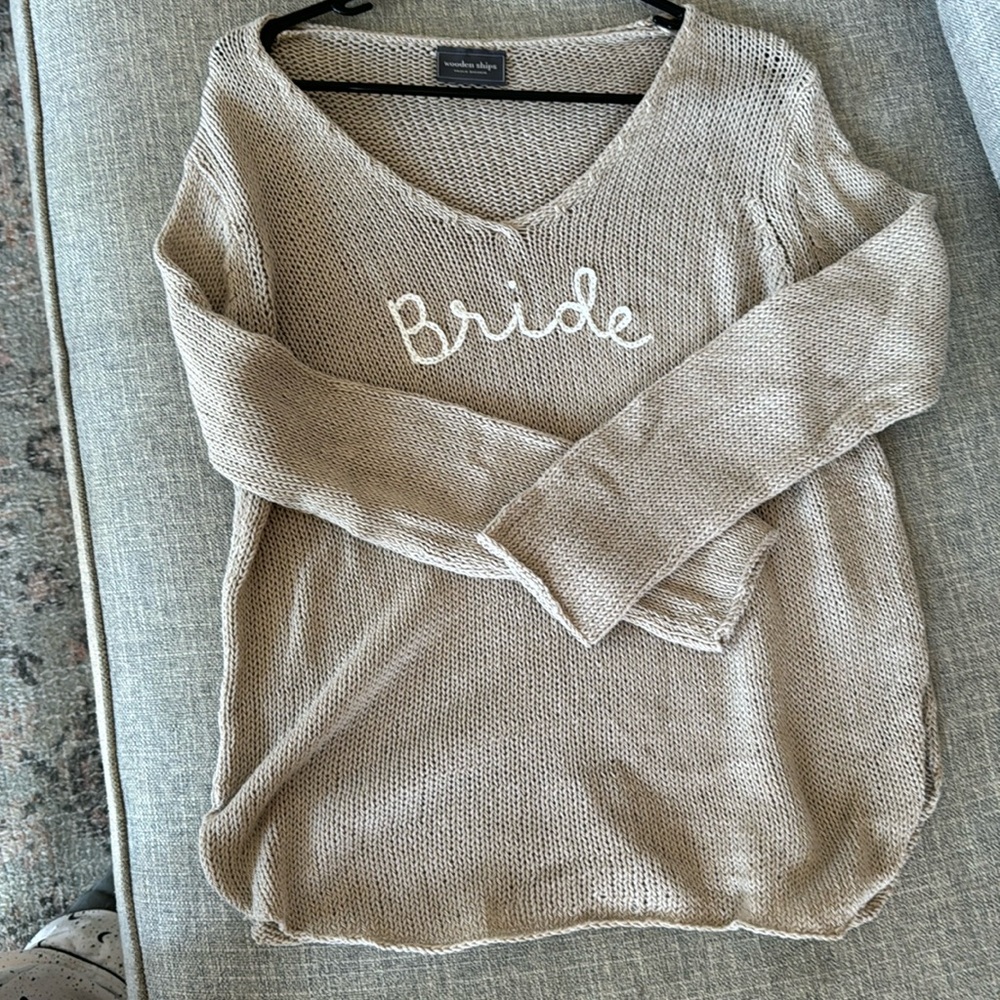 Wooden Ships Bride Sweater